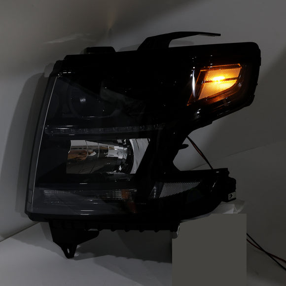 Halogen Headlights Projector Assembly Left+Right For Chevy Tahoe Suburban 2015-2020
