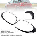 Vasen+oikea takavalon lampun koristerengas Fiat 500L 2014-2020 mustalle-2