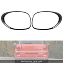 Vasen+oikea takavalon lampun koristerengas Fiat 500L 2014-2020 mustalle-4