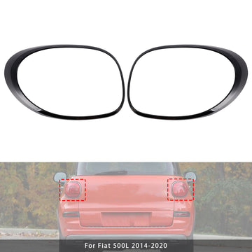 Fiat 500L 2014-2020  Left+Right Rear Taillight Lamp Black Trim Ring 68235995AA 68235996AA