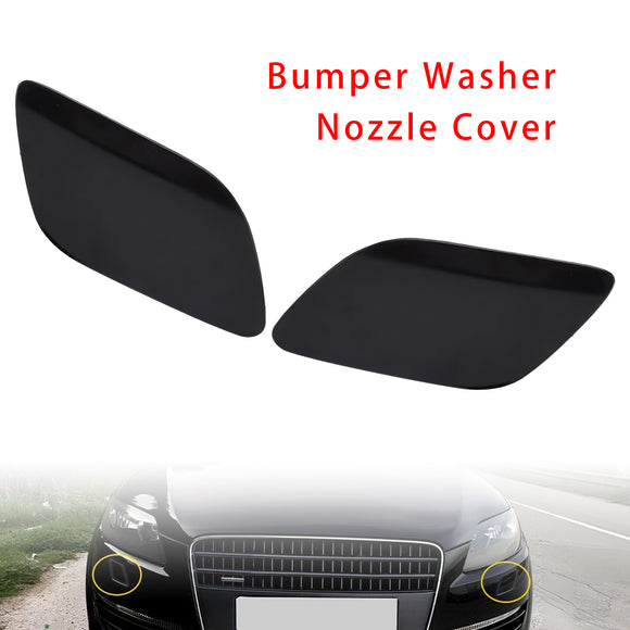 Left+Right Front Bumper Headlight Washer Cover Nozzle Cap For Audi Q7 2010-2015