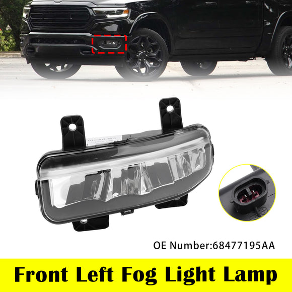 Front Left + Right LED Fog Light For Chrysler Pacifica 2021-2024 Ram 1500 2020-2024