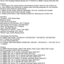 Xenon HID ajovalojen painolastimoduuli 63117182520 BMW 3-sarjan E90 E92 E93-18