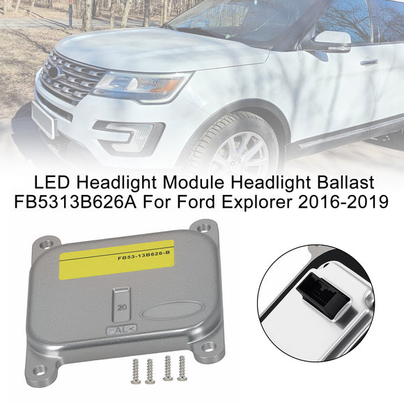 Ford Explorer 2016-2019 LED Headlight Module Headlight Ballast FB53-13B626-A FB5313B626A