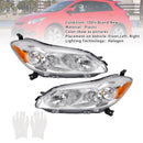 2009–2014 Toyota Matrix links + rechts Scheinwerferbaugruppe Scheinwerfer Chromgehäuse-2
