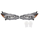 Toyota Matrix 2009-2014  Left+Right Headlights Assembly Headlamp Black Housing-11