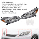 Toyota Matrix 2009-2014  Left+Right Headlights Assembly Headlamp Black Housing-2