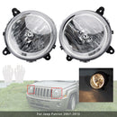 Chrome Links + Rechts Koplampen Lampen Voor Jeep Patriot 2007-2010-3
