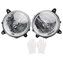 Chrome Links + Rechts Koplampen Lampen Voor Jeep Patriot 2007-2010-12