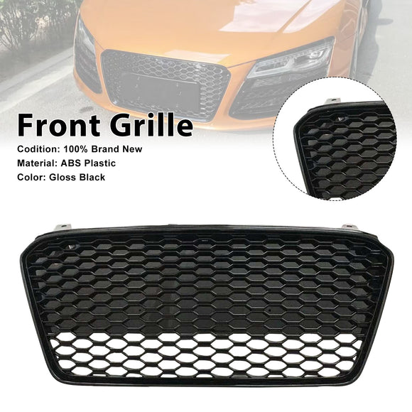 2013-2015 Audi R8 etusäleikkö Honeycomb Musta Vaihto ylempi puskurin säleikkö