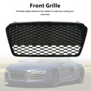 2013-2015 Audi R8 etusäleikkö Honeycomb Musta Vaihto ylempi puskurin säleikkö-3