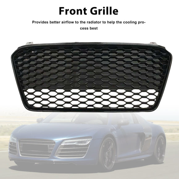 2013-2015 Audi R8 etusäleikkö Honeycomb Musta Vaihto ylempi puskurin säleikkö