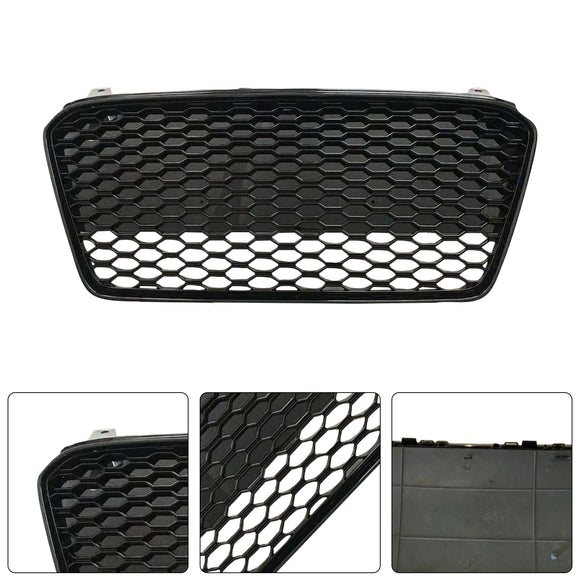 2013-2015 Audi R8 etusäleikkö Honeycomb Musta Vaihto ylempi puskurin säleikkö