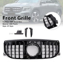 Gloss Black Front Bumper Grille GT Style Grill Fit Mercedes Benz GLB X247 GLB200 GLB220 GLB250 2024-2026-1