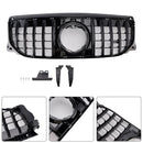 Gloss Black Front Bumper Grille GT Style Grill Fit Mercedes Benz GLB X247 GLB200 GLB220 GLB250 2024-2026-4