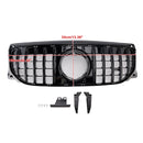 Gloss Black Front Bumper Grille GT Style Grill Fit Mercedes Benz GLB X247 GLB200 GLB220 GLB250 2024-2026-2