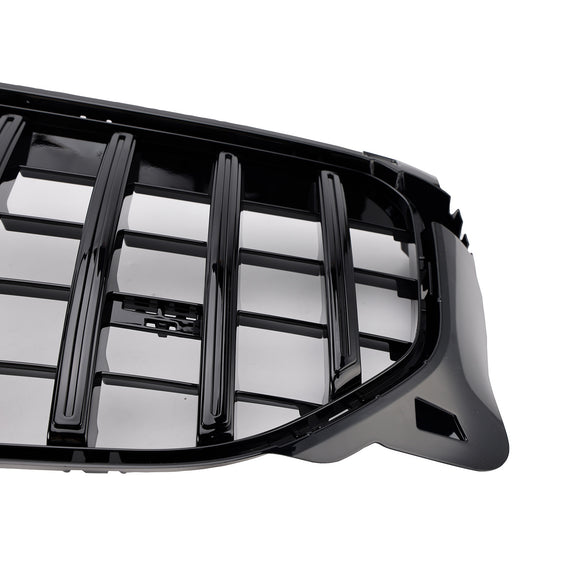 Gloss Black Front Bumper Grille GT Style Grill Fit Mercedes Benz GLB X247 GLB200 GLB220 GLB250 2024-2026