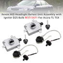Conjunto de unidad de balasto de faro Xenon HID con bombilla encendedor D2S para Acura TL TSX-3