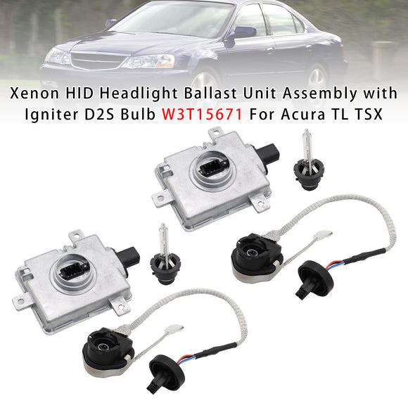 Conjunto de unidad de balasto de faro Xenon HID con bombilla encendedor D2S para Acura TL TSX
