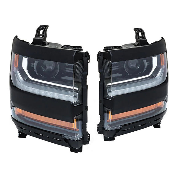 Chevy Silverado 1500 2016–2019 links + rechts HID-Xenon-Projektorscheinwerfer 84388631 84181565