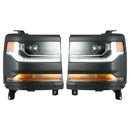 Chevy Silverado 1500 2016–2019 links + rechts HID-Xenon-Projektorscheinwerfer 84388631 84181565-1