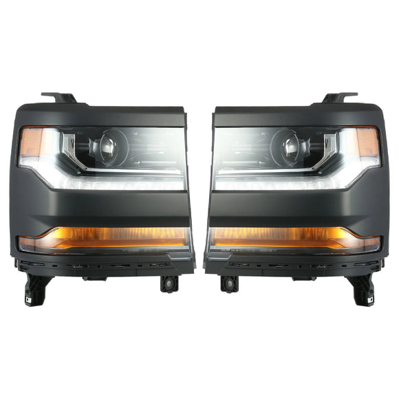 Chevy Silverado 1500 2016–2019 links + rechts HID-Xenon-Projektorscheinwerfer 84388631 84181565