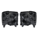 Vasen+oikea LED-ajovalo 84357696 84893098 Chevy Silverado 1500 2016-2019 kiiltävä musta kotelo-12