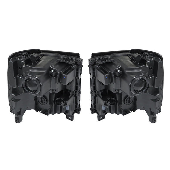 Vasen+oikea LED-ajovalo 84357696 84893098 Chevy Silverado 1500 2016-2019 kiiltävä musta kotelo
