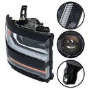 Vasen+oikea LED-ajovalo 84357696 84893098 Chevy Silverado 1500 2016-2019 kiiltävä musta kotelo-5