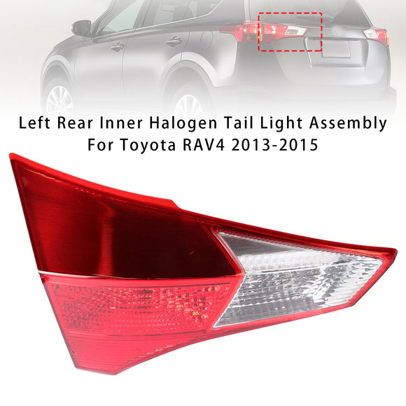 Vasen taka sisempi halogeeninen takavalo kokoonpano Toyota RAV4 2013-2015