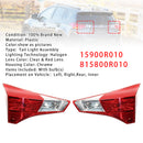 Links + rechts hinten innere Halogen-Rücklicht-Baugruppe für Toyota RAV4 2013–2015-2