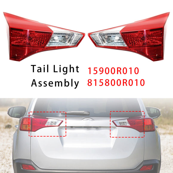 Links + rechts hinten innere Halogen-Rücklicht-Baugruppe für Toyota RAV4 2013–2015