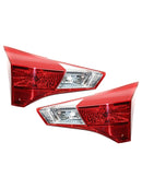 Links + rechts hinten innere Halogen-Rücklicht-Baugruppe für Toyota RAV4 2013–2015-18