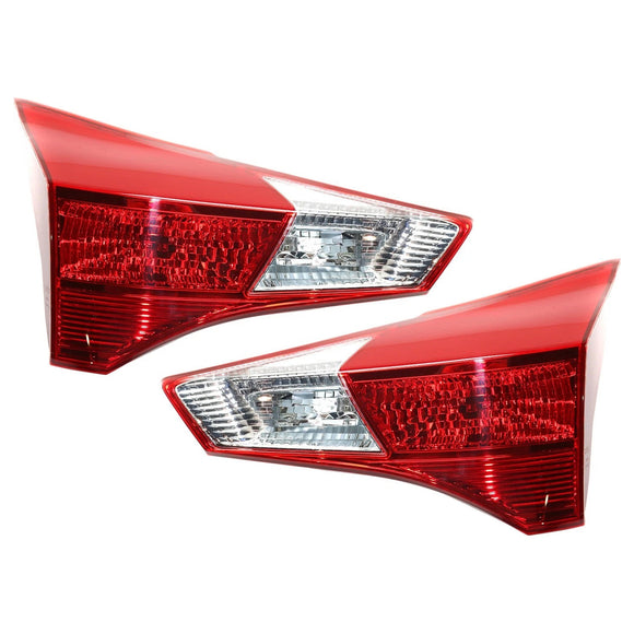 Links + rechts hinten innere Halogen-Rücklicht-Baugruppe für Toyota RAV4 2013–2015