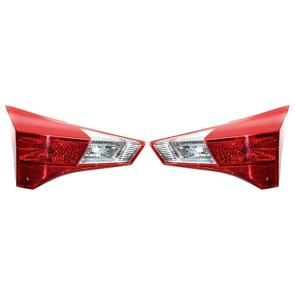 Links + rechts hinten innere Halogen-Rücklicht-Baugruppe für Toyota RAV4 2013–2015
