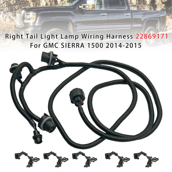 Right Tail Light Lamp Wiring Harness 22869171 For GMC SIERRA 1500 2014-2015