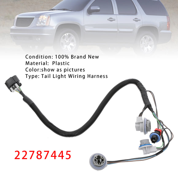 Arnés de cableado de luz trasera 22787445 para Chevy GMC 2007-2014