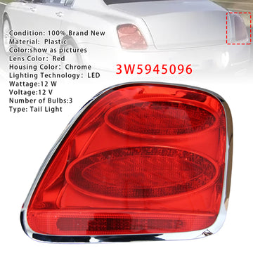Bentley Continental Flying Spur / GT 2009-2012 Right Tail Light 3W5945096 - 0