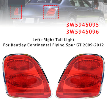 Left+Right Tail Light 3W5945095 3W5945096 For 2009-2012 Bentley Continental Flying Spur GT - 0