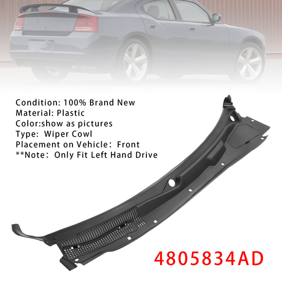 Windshield Wiper Cowl Top Panel 4805834AD For Dodge Charger 2005-2010