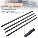 4PCS Car Window Rubber Weatherstrip For T31 2008-2013-2