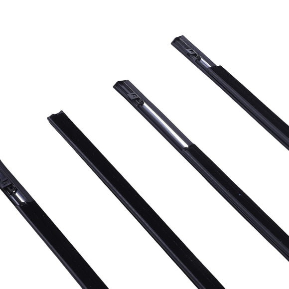 4PCS Car Window Rubber Weatherstrip For T31 2008-2013