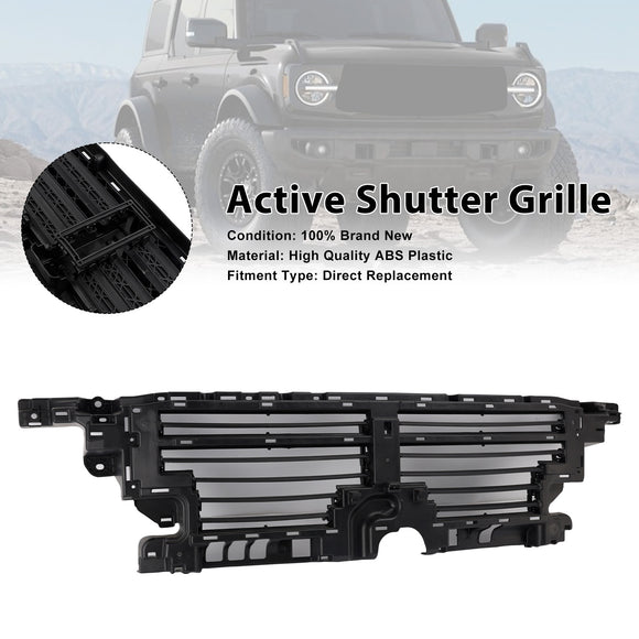 Air Collecting Hood Grille Shutter P2DZ16138A Fit Ford Bronco 2021-23 W/O Motor