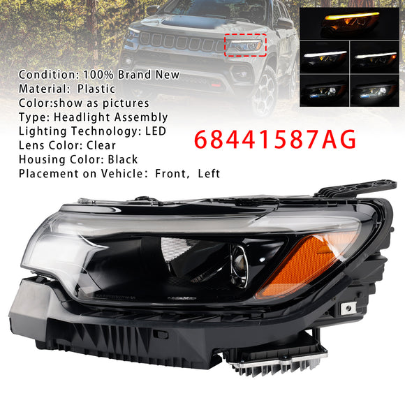 2022–2026 Jeep Compass, linke LED-Scheinwerferbaugruppe 68441587AG