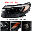 2022–2026 Jeep Compass, linke LED-Scheinwerferbaugruppe 68441587AG-4