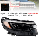 Jeep Compass 2022-2026 oikeanpuoleinen led-ajovalokokoonpano 68441586AG-1