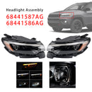 Vasen+oikea led-ajovalokokoonpano 68441587AG 68441586AG Jeep Compass 2022-2026-3