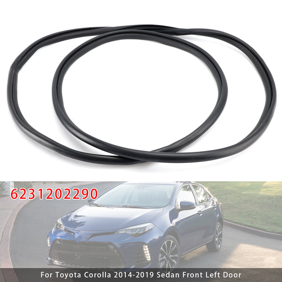 Front Left Door Weatherstrip Seal 6231202290 For Toyota Corolla 2014-2019 Sedan