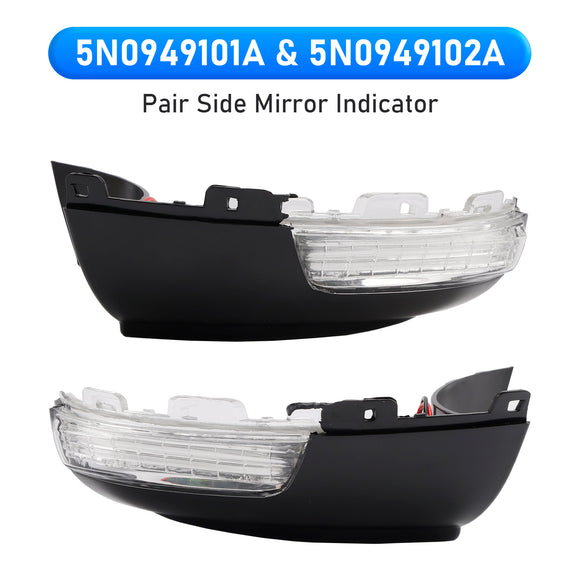 Pair Side Mirror Indicator for VW Tiguan 5N Sharan 7N Alhambra