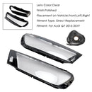 Par de cubiertas de lente de faro de coche LH + RH, pegamento de carcasa de pantalla para Audi Q7 2016-2019-6